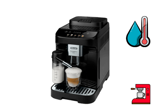 Кофемашина греет воду.