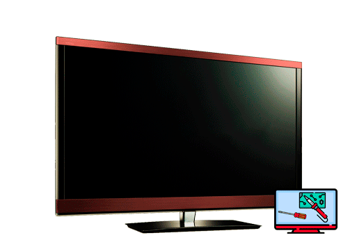 У телевизора повреждение матрицы.